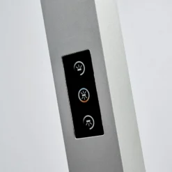 Arcchio lámpara de pie LED para oficina Jolinda, plata, CCT, sensor,