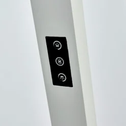 Arcchio Lámpara de pie LED para oficina Jolinda, set de 2, plata, 4.000 K