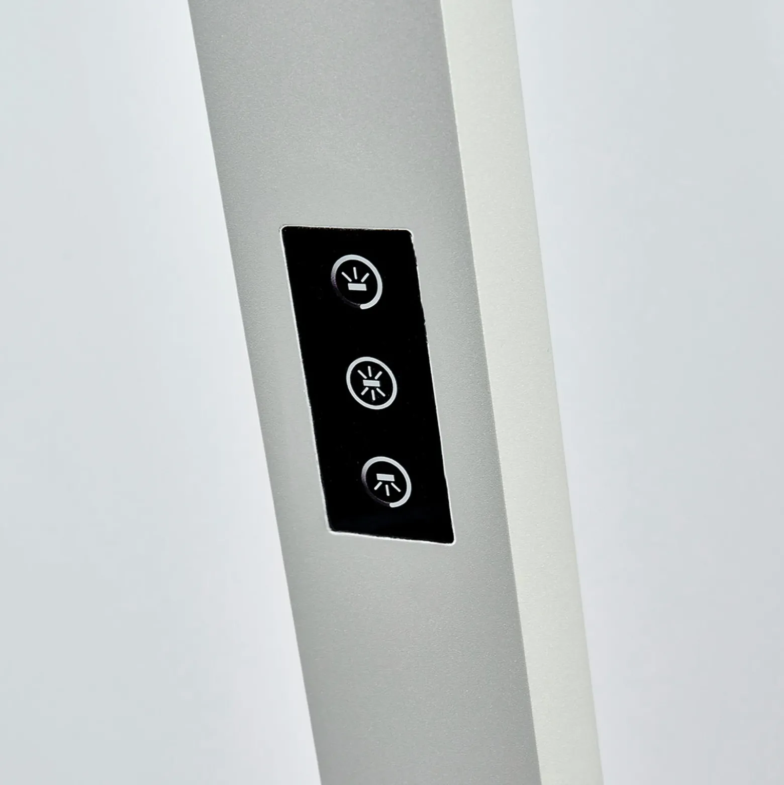 Arcchio Lámpara de pie LED para oficina Jolinda, set de 2, plata, 4.000 K