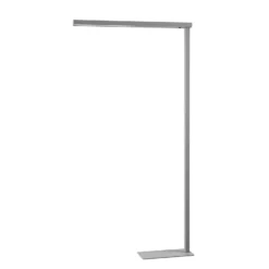 Arcchio lámpara de pie LED para oficina Tamilo, plata, metal, 194cm