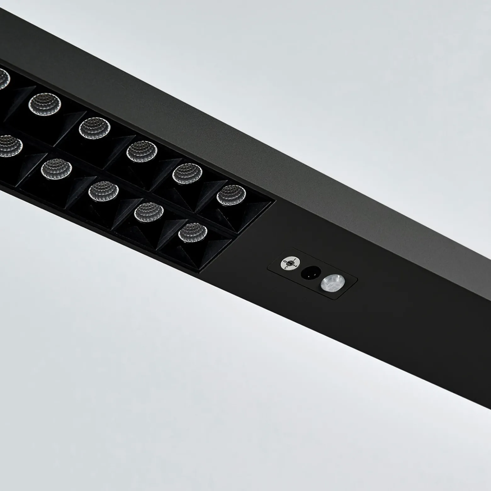 Arcchio Lámpara de pie LED para oficina Jolinda, set de 2, negro, 4.000K