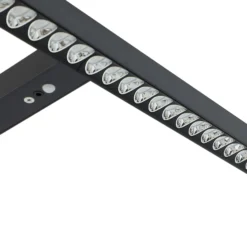 Arcchio Lámpara de pie LED para oficina Jolinda, en forma de T, negra, 4.000 K