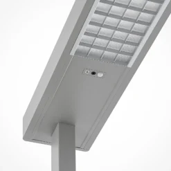 Arcchio Lámpara de pie LED para oficina Susi, set de 2, plata, sensor