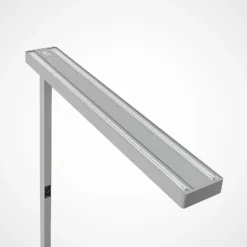 Arcchio lámpara de pie LED para oficina Susi, plata, sensor, regulador táctil