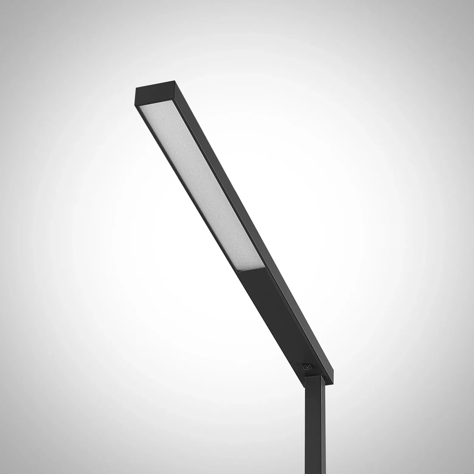 Arcchio lámpara de pie LED para oficina Tamilo, negro, metal, 194cm