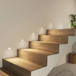 Arcchio Lámpara empotrable LED Vexi, Ø 7,8 cm, blanca, aluminio, CCT