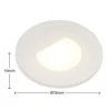 Arcchio Lámpara empotrable LED Vexi, Ø 7,8 cm, blanca, aluminio, CCT