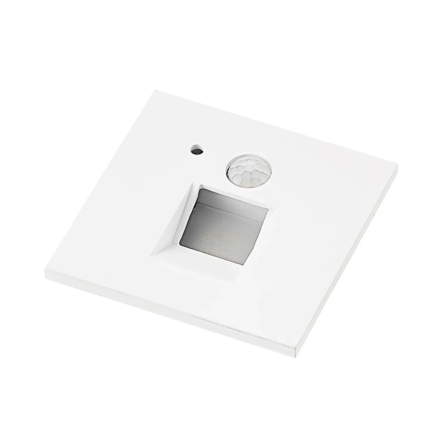 Arcchio Lámpara empotrable LED Neru, 7 cm, blanca, angular, sensor