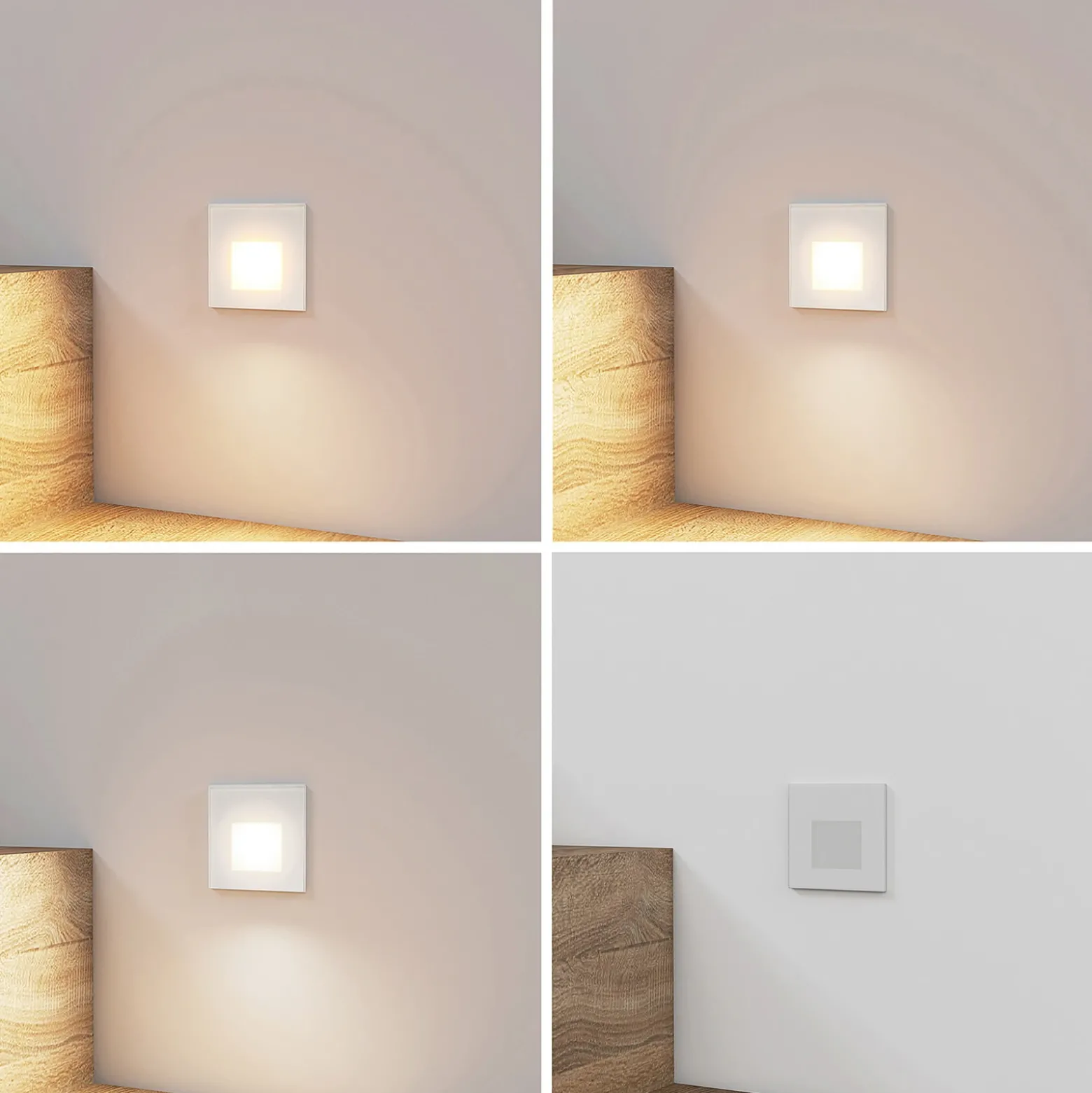 Arcchio Lámpara empotrable LED Vexi, 7,8 cm x 7,8 cm, blanco, CCT