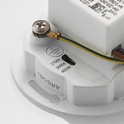 Arcchio Lámpara empotrable LED Vexi, 7,5 cm x 7,5 cm, plata, CCT