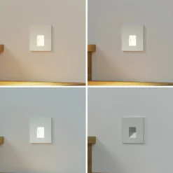 Arcchio Lámpara empotrable LED Vexi, 7,5 cm x 7,5 cm, plata, CCT