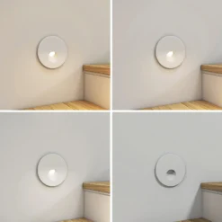 Arcchio Lámpara empotrable LED Vexi, Ø 7,5 cm, blanco, aluminio, CCT