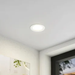 Arcchio Lámpara empotrable LED Milaine, Ø 10 cm, blanca, atenuable