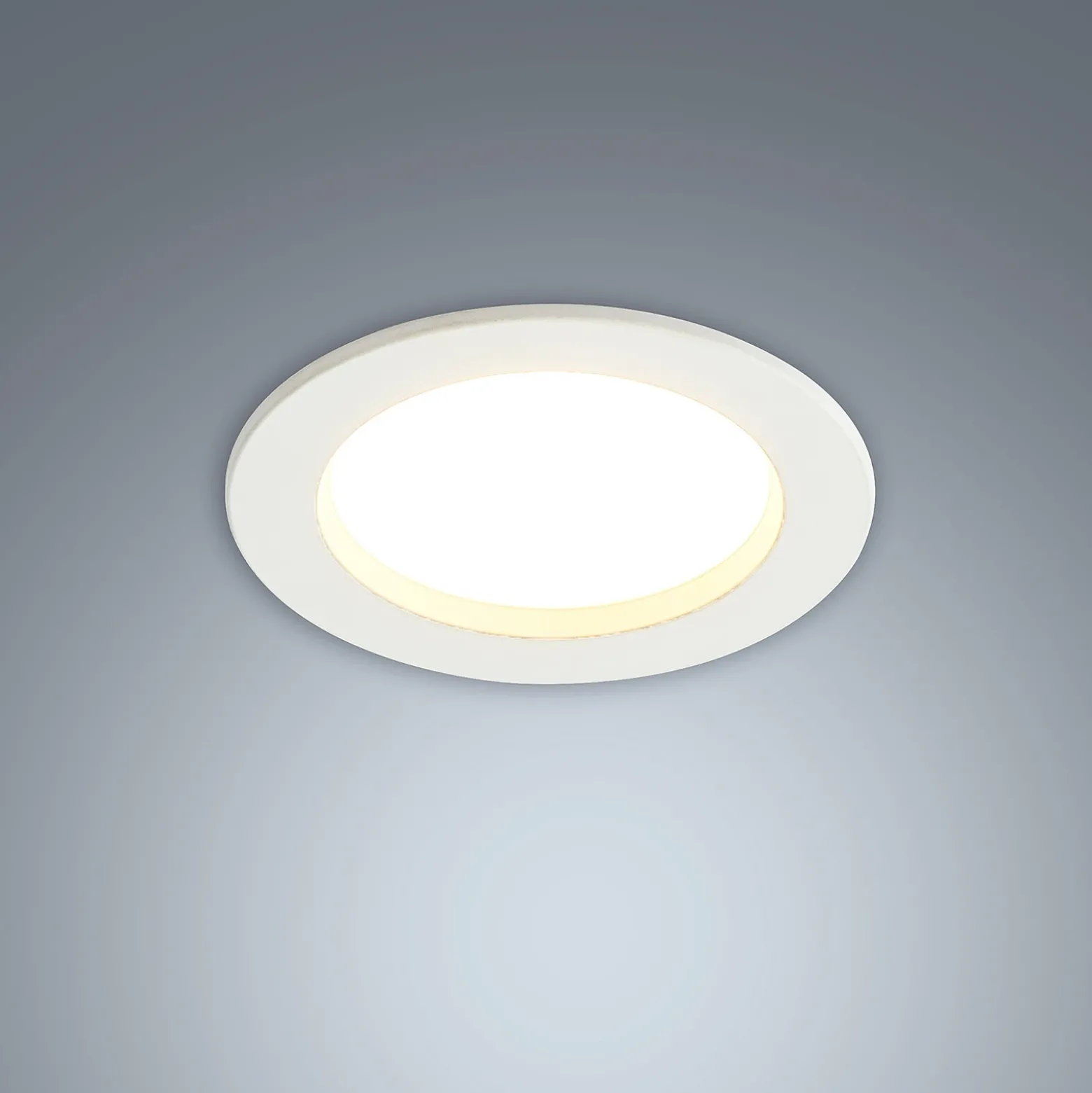 Arcchio Lámpara empotrable LED Milaine, Ø 10 cm, blanca, atenuable