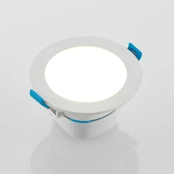 Arcchio Lámpara empotrable LED Milaine, Ø 10 cm, blanca, atenuable