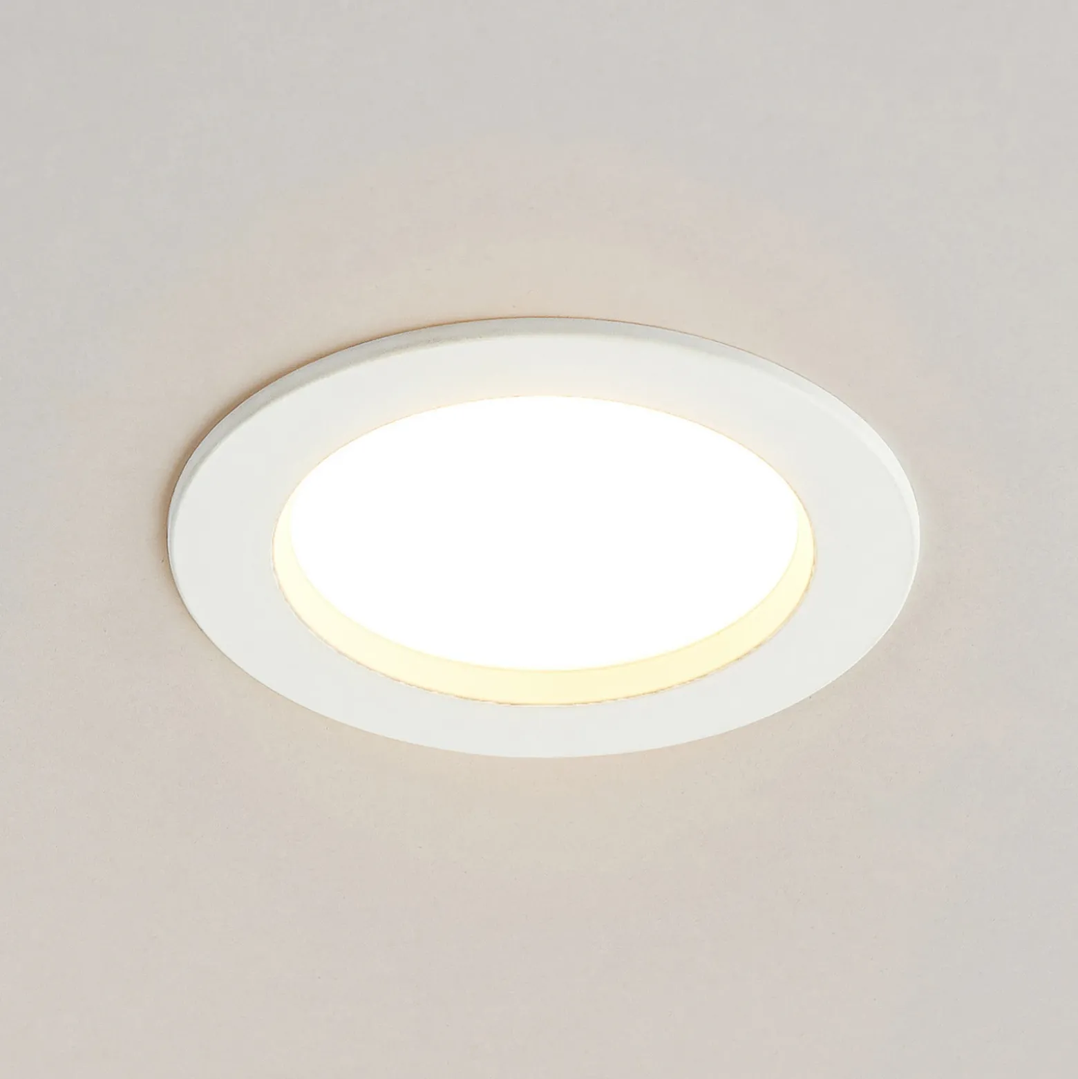 Arcchio Lámpara empotrable LED Milaine, blanca, atenuable, lote de 3