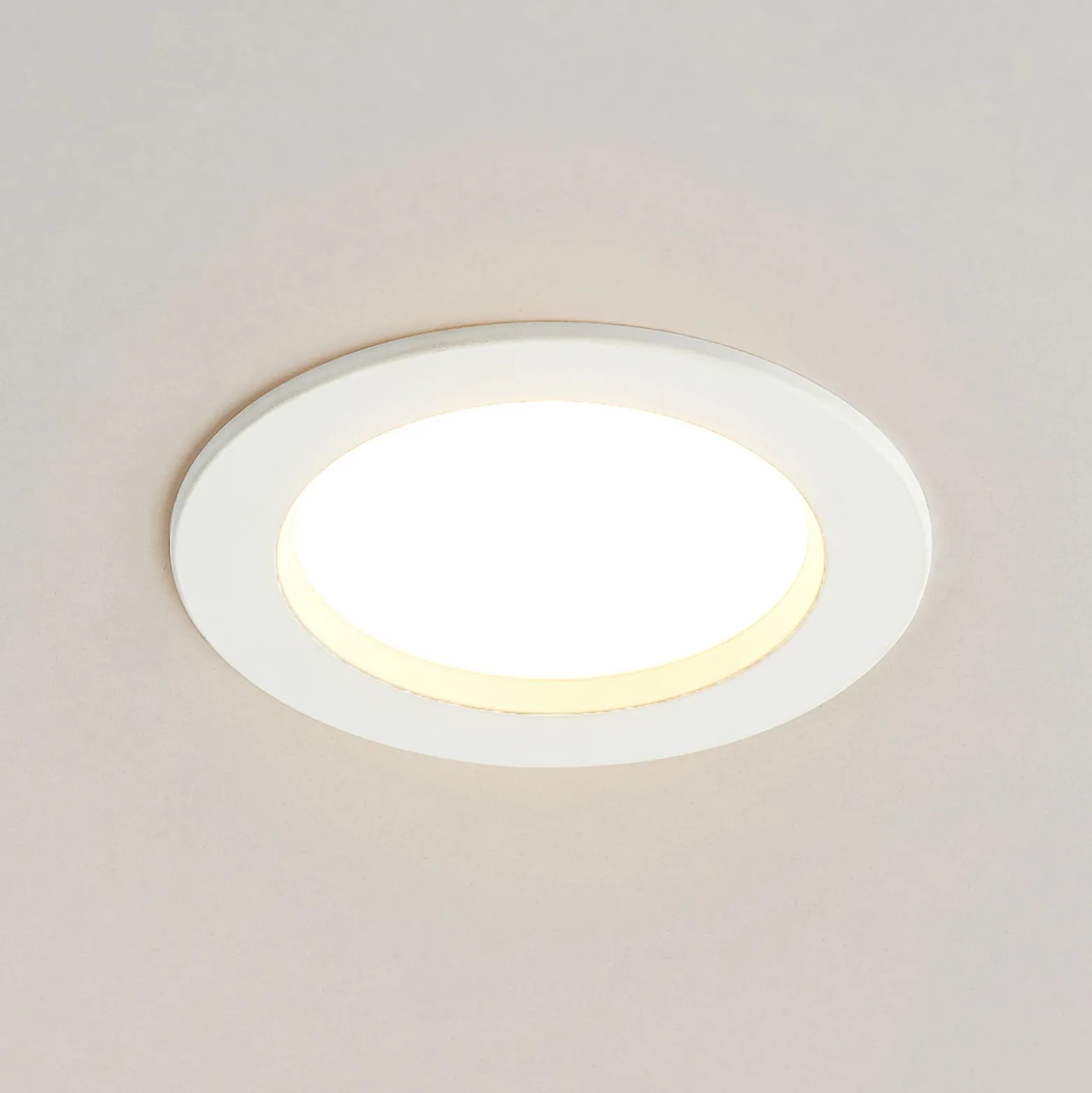 Arcchio Lámpara empotrable LED Milaine, Ø 10 cm, blanca, atenuable