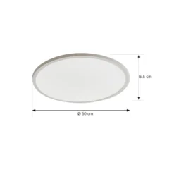 Arcchio Lámpara LED de techo Brenda, Ø 60 cm, CCT, control remoto