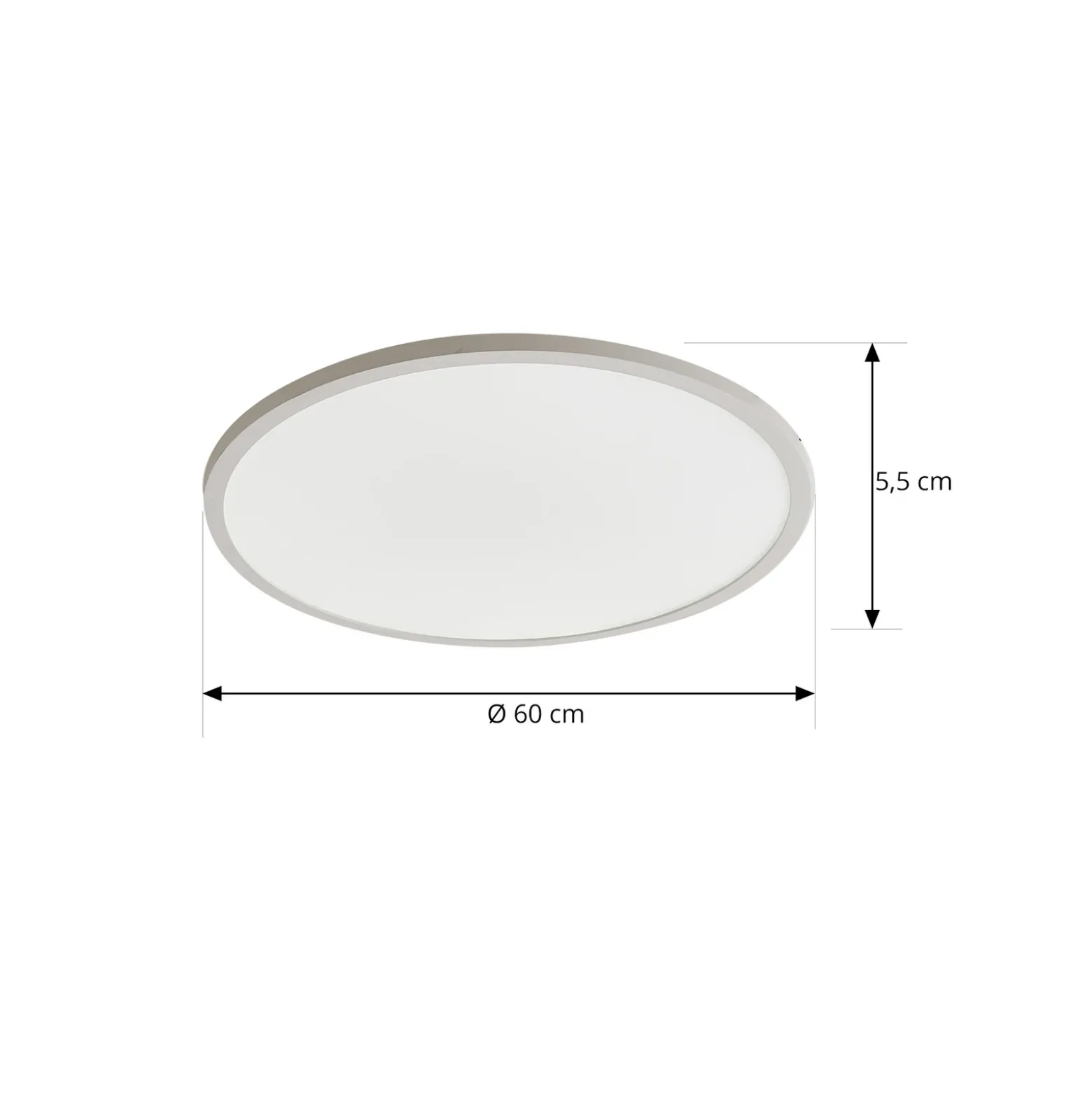 Arcchio Lámpara LED de techo Brenda, Ø 60 cm, CCT, control remoto