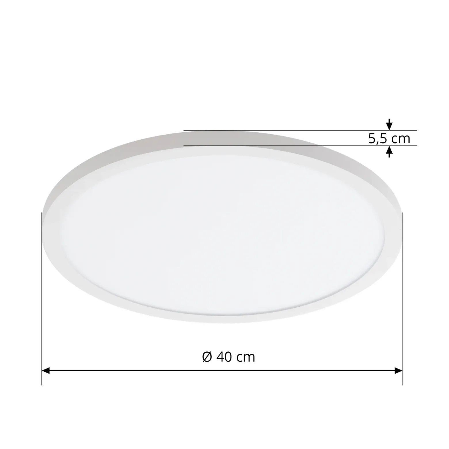 Arcchio Lámpara LED de techo Brenda, Ø 40 cm, CCT, control remoto