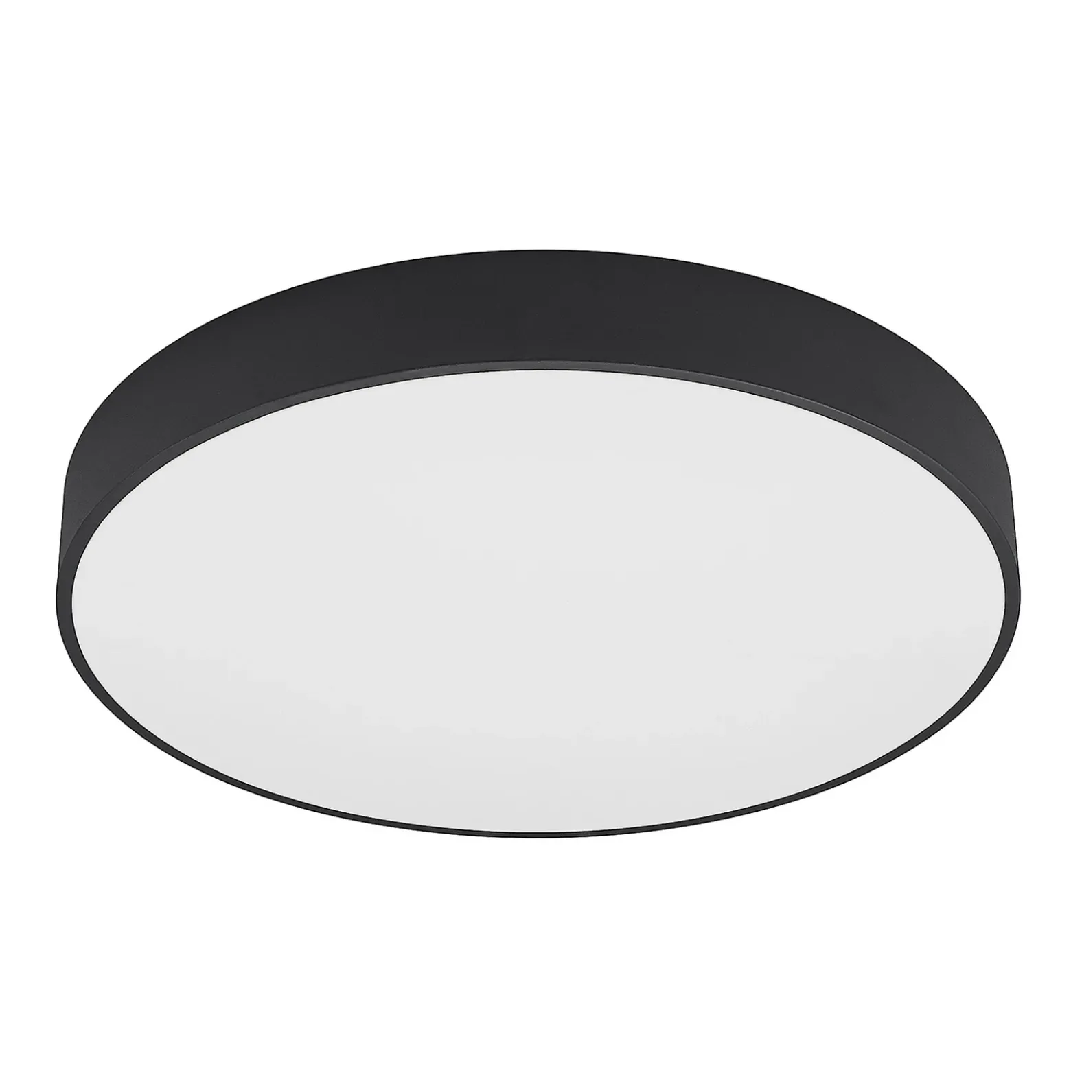 Arcchio Lámpara LED de techo Noabelle, Ø 80 cm, negra, metal