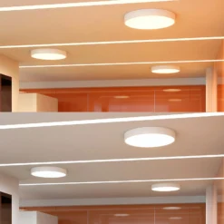 Arcchio Lámpara LED de techo Noabelle, Ø 80 cm, blanco, metal
