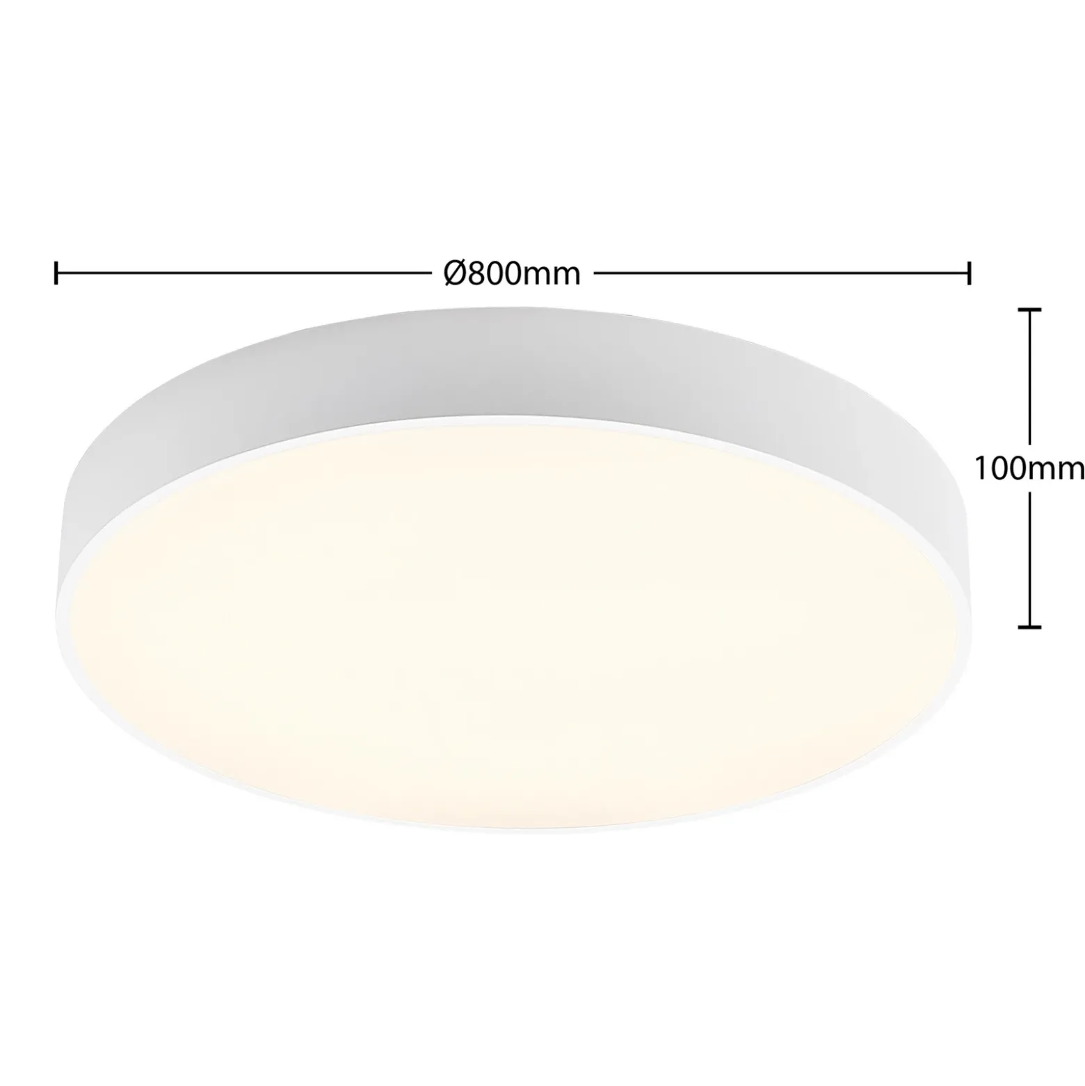 Arcchio Lámpara LED de techo Noabelle, Ø 80 cm, blanco, metal