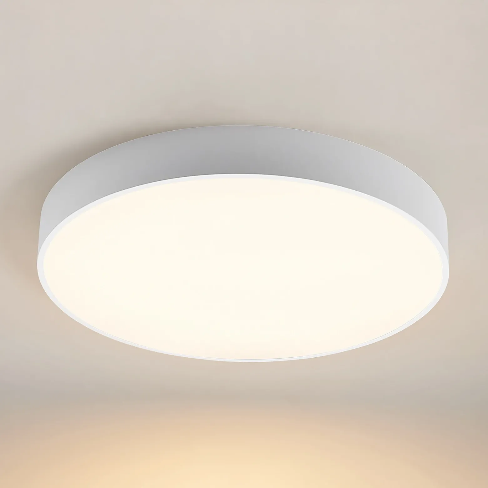 Arcchio Lámpara LED de techo Noabelle, Ø 80 cm, blanco, metal