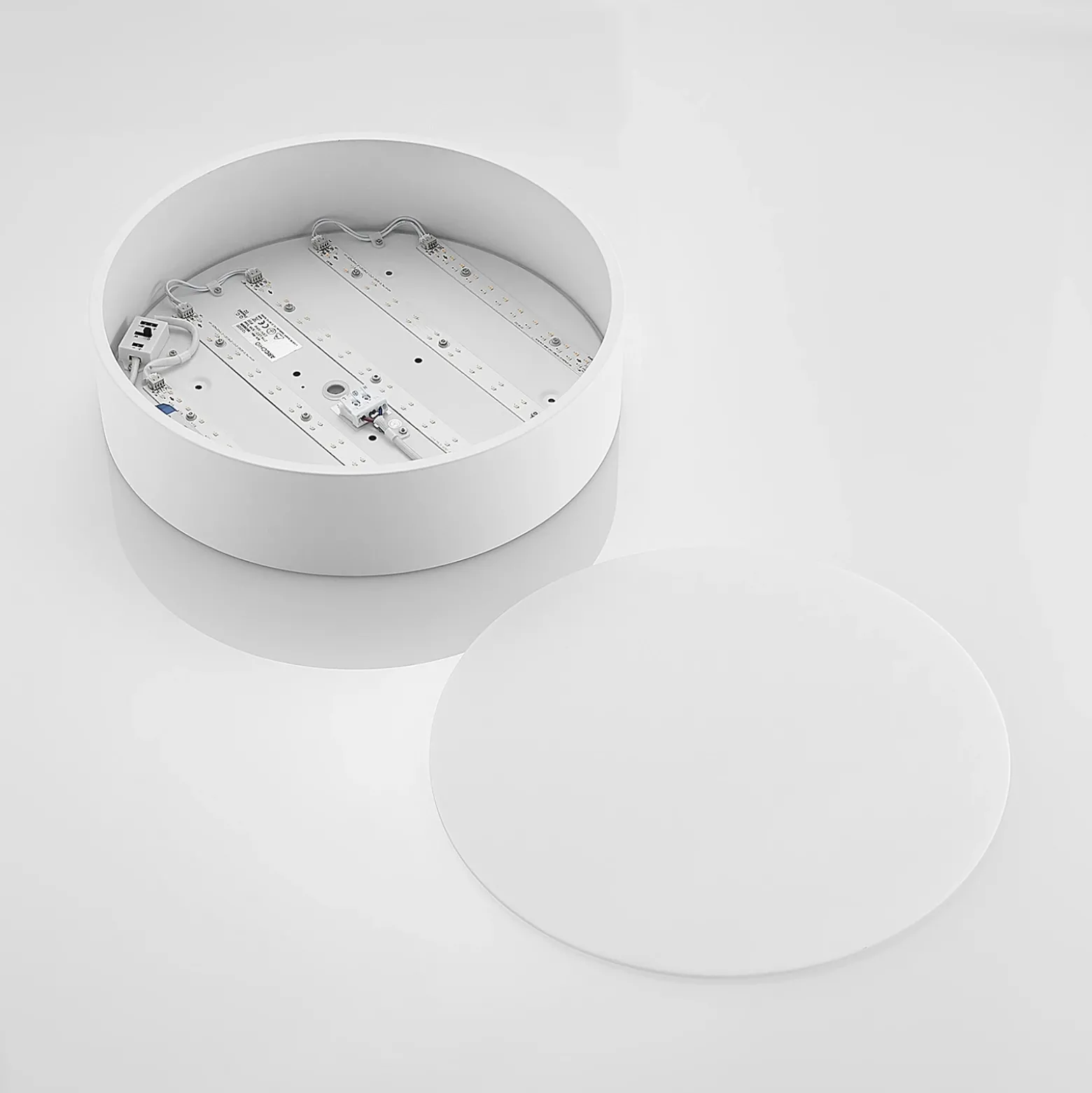Arcchio Lámpara LED de techo Noabelle, Ø 40 cm, blanco, metal