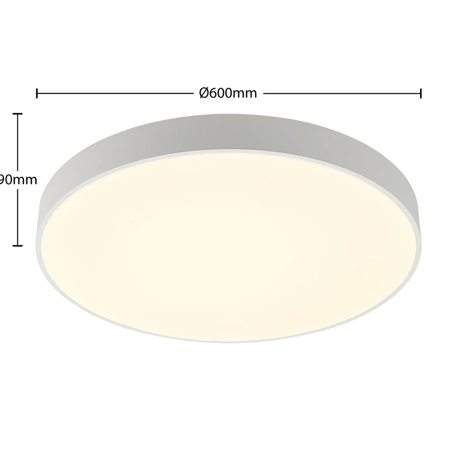 Arcchio lámpara LED de techo Vanida, blanco, Ø 60 cm, arriba/abajo