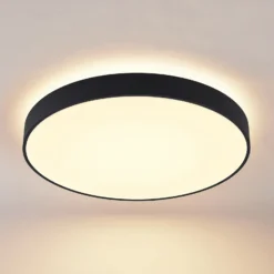Arcchio lámpara LED de techo Vanida, negro, Ø 60 cm, arriba/abajo