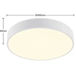 Arcchio lámpara LED de techo Vanida, blanca, Ø 40 cm, arriba/abajo