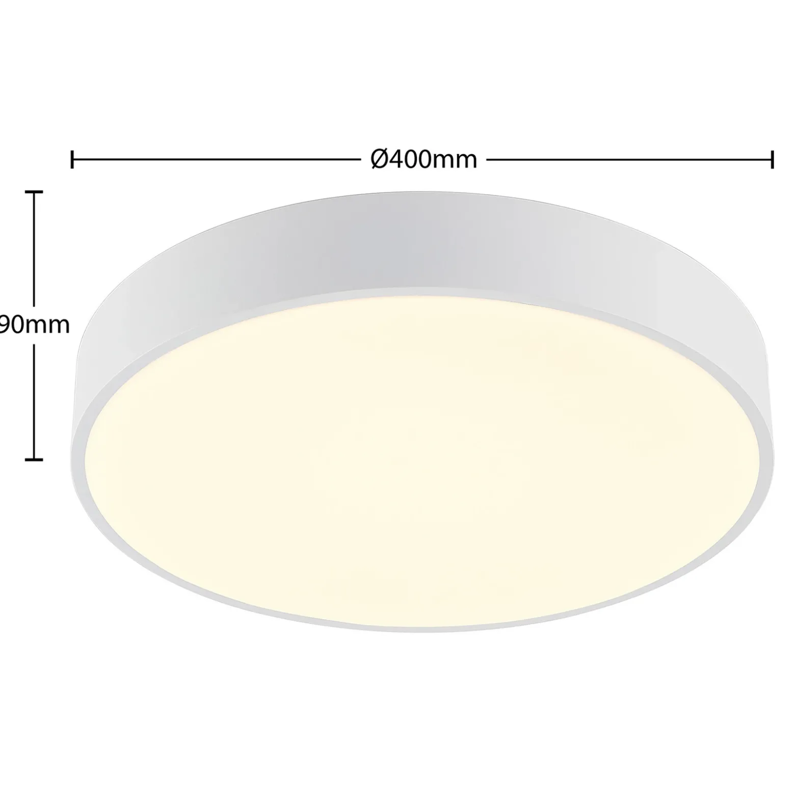 Arcchio lámpara LED de techo Vanida, blanca, Ø 40 cm, arriba/abajo