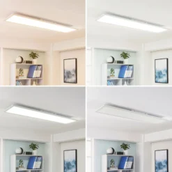 Arcchio Lysander panel LED, CCT, 119cm 55W, blanco