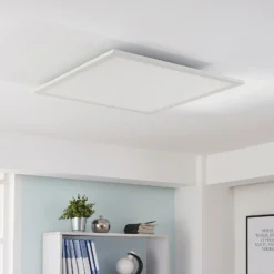 Arcchio Lysander panel LED, CCT, 62 cm, blanco