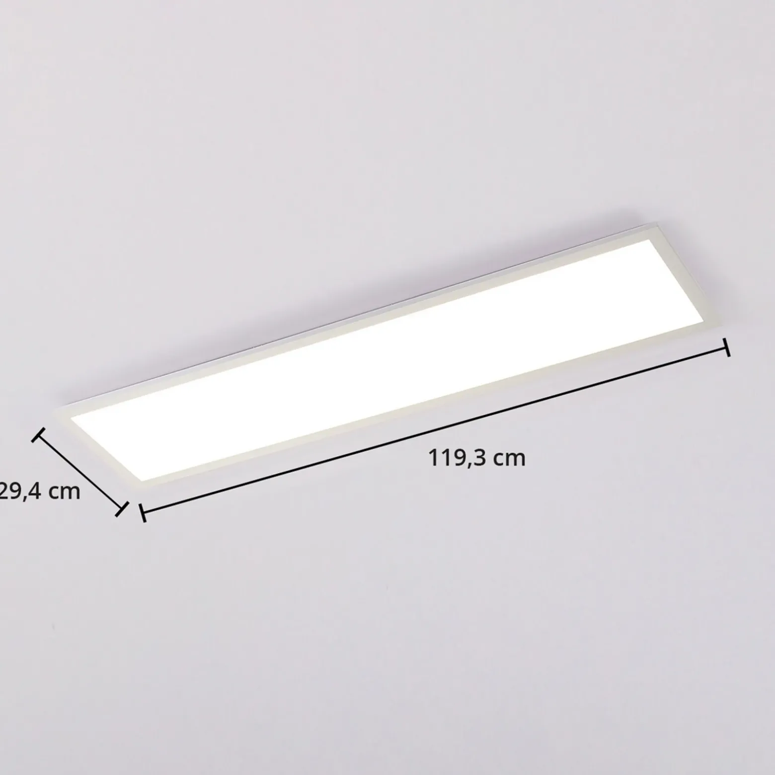 Arcchio Lysander panel LED, CCT, 119cm 55W, blanco