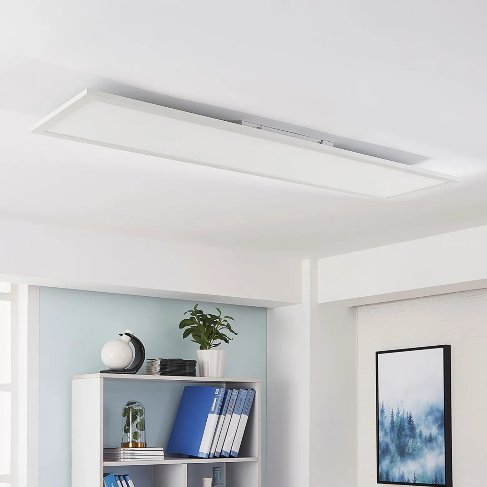 Arcchio Lysander panel LED, CCT, 119cm 55W, blanco
