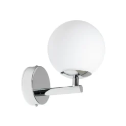 Arcchio Maviris aplique LED para baño bola, vidrio