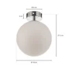 Arcchio Maviris Lámpara de techo para baño, globo, 18 cm