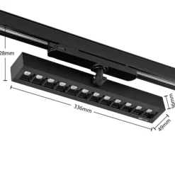 Arcchio Millay foco de riel LED negro 3000K