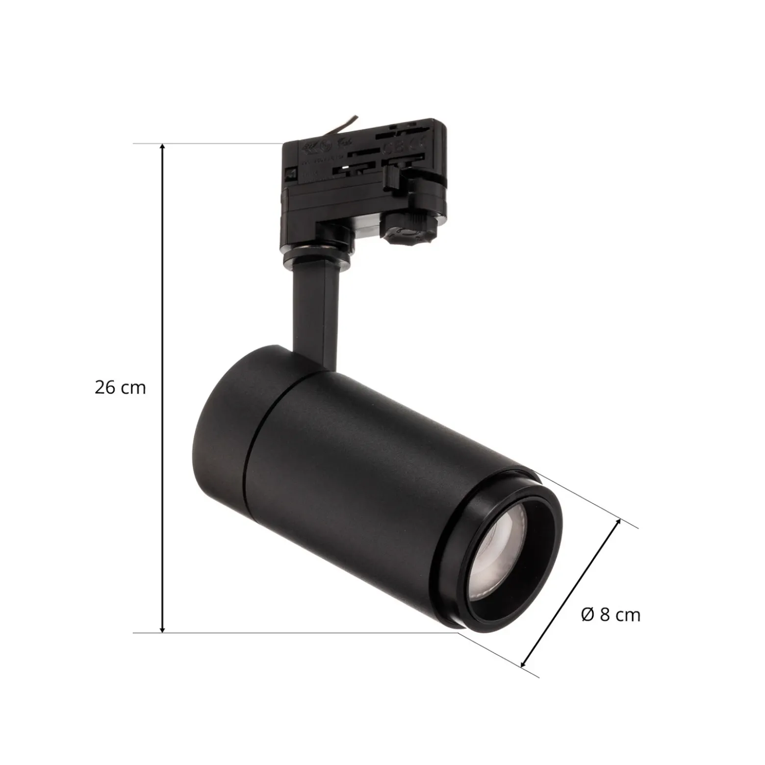 Arcchio Nanna foco de riel LED negro 4000K 21W