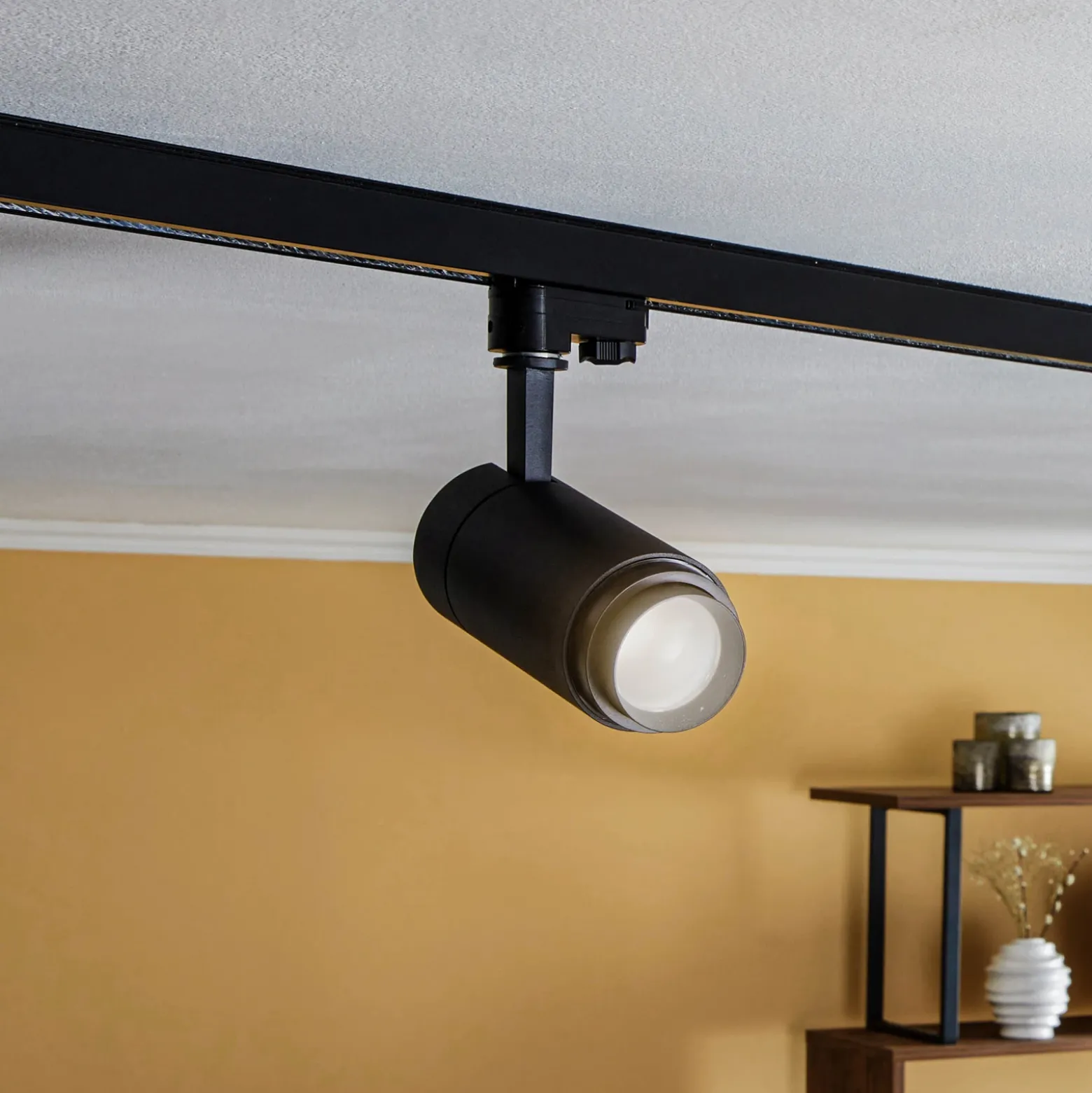 Arcchio Nanna foco de riel LED negro 4000K 21W