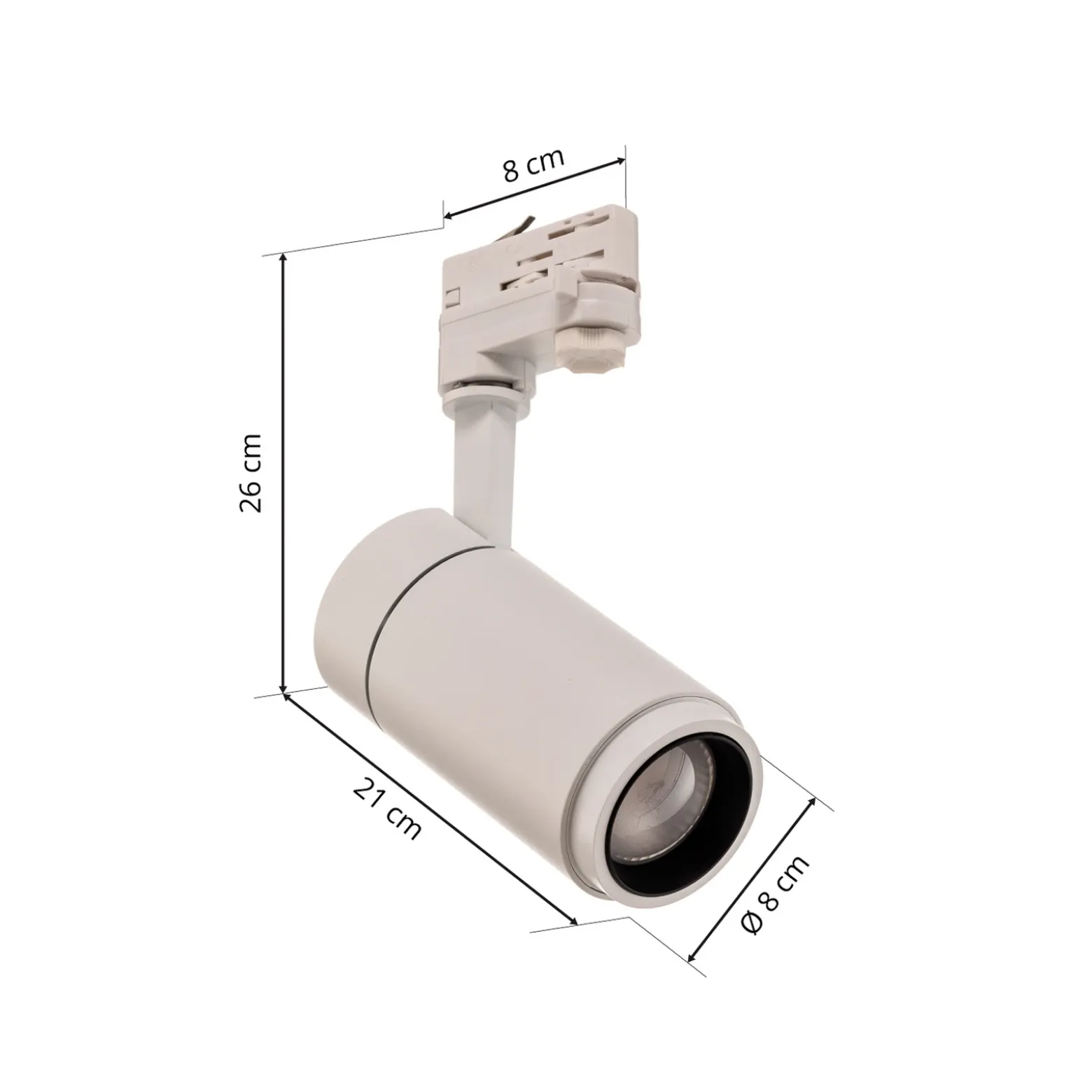 Arcchio Nanna Foco de riel LED, blanco, 3000 K, 21 W