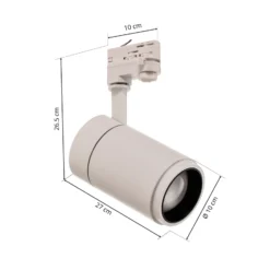 Arcchio Nanna foco de riel LED blanco 4000K 27W