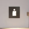 Arcchio Neru empotrada LED sensor angular, negro