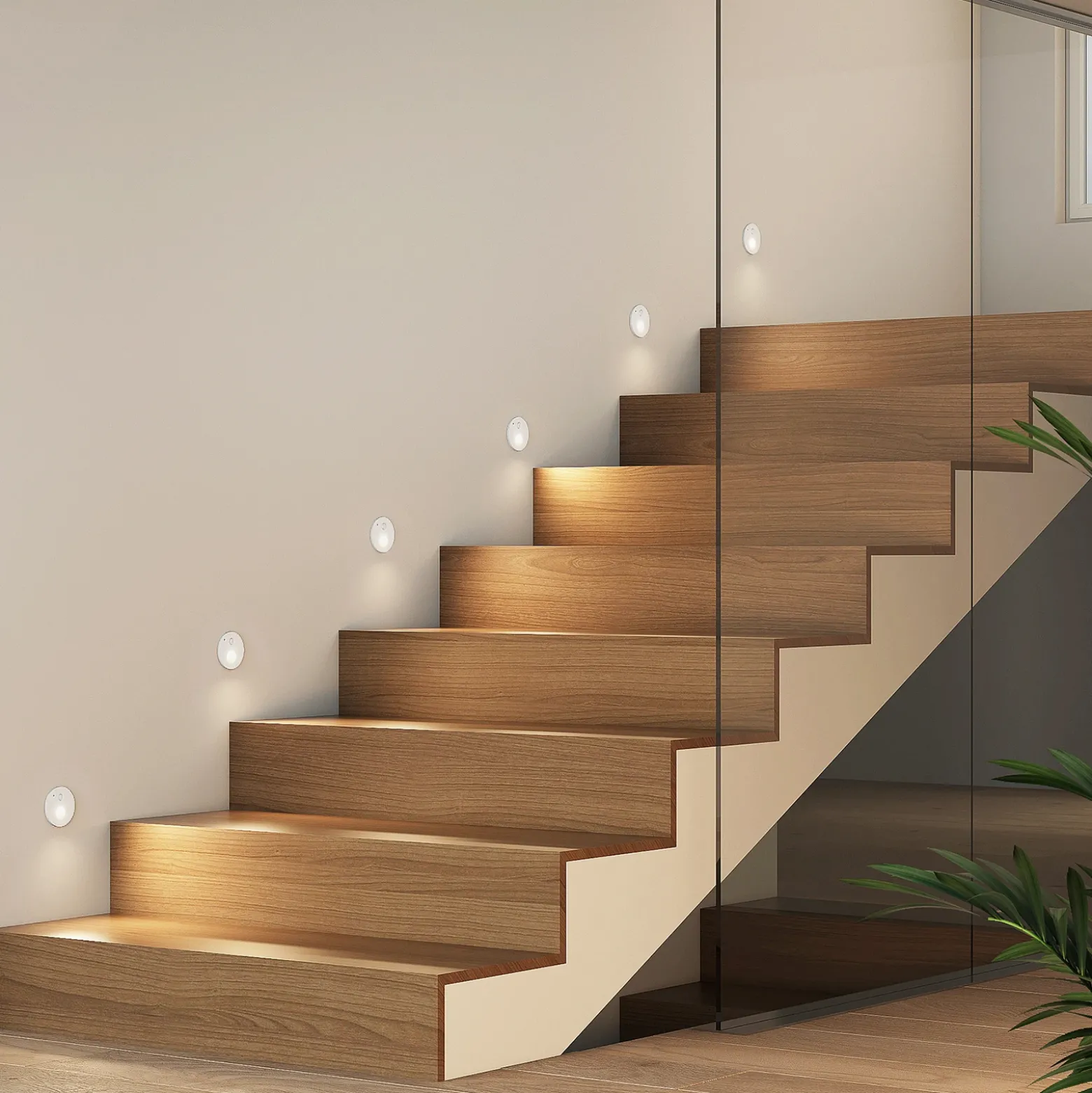 Arcchio Neru lámpara empotrada LED redondo, blanco