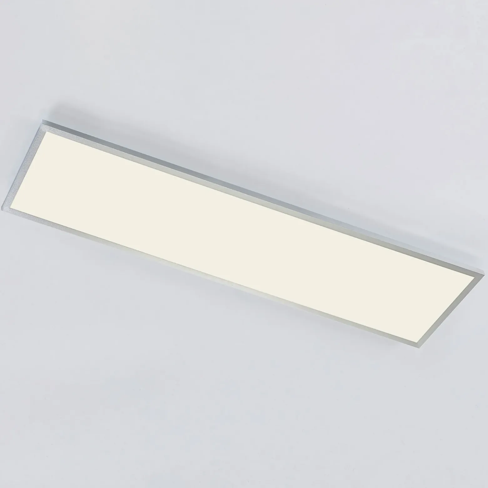 Arcchio Panel LED Arthur, 120 x 30 cm, plateado, 4000 K
