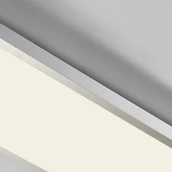 Arcchio Panel LED Arthur, 120 x 30 cm, plateado, 4000 K