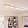 Arcchio Panel LED Arya, 120 cm, blanco, atenuable, aluminio