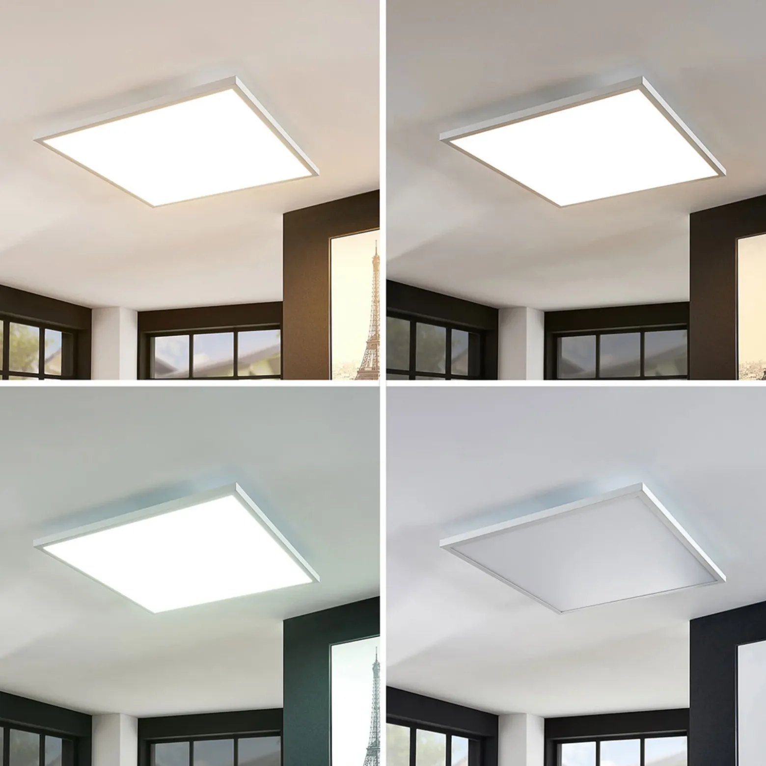 Arcchio Panel LED Brenda, 60 cx 60 cm, CCT, control remoto
